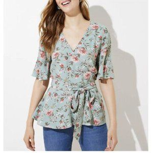 Loft V-Neck Wrap Blouse